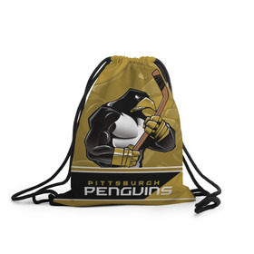 Рюкзак-мешок 3D с принтом Pittsburgh Penguins в Санкт-Петербурге, 100% полиэстер | плотность ткани — 200 г/м2, размер — 35 х 45 см; лямки — толстые шнурки, застежка на шнуровке, без карманов и подкладки | nhl | pittsburgh penguins | stanley cup | кросби | кубок стенли | кубок стэнли | малкин | нхл | пингвинс | питтсбург пингвинз | сидни кросби | хоккей | хоккейный клуб