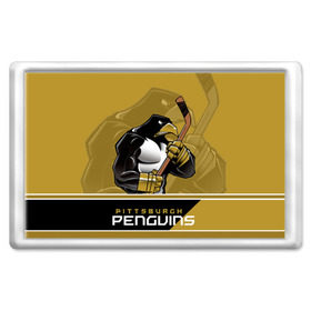 Магнит 45*70 с принтом Pittsburgh Penguins в Санкт-Петербурге, Пластик | Размер: 78*52 мм; Размер печати: 70*45 | Тематика изображения на принте: nhl | pittsburgh penguins | stanley cup | кросби | кубок стенли | кубок стэнли | малкин | нхл | пингвинс | питтсбург пингвинз | сидни кросби | хоккей | хоккейный клуб