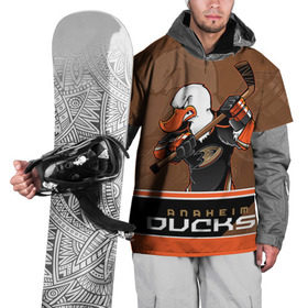 Накидка на куртку 3D с принтом Anaheim Ducks в Санкт-Петербурге, 100% полиэстер |  | anaheim ducks | nhl | stanley cup | кубок стенли | кубок стэнли | нхл | хоккей | хоккейный клуб