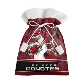 Подарочный 3D мешок с принтом Arizona Coyotes в Санкт-Петербурге, 100% полиэстер | Размер: 29*39 см | Тематика изображения на принте: arizona coyotes | nhl | stanley cup | аризона койотис | аризона койоты | кубок стенли | кубок стэнли | нхл | хоккей | хоккейный клуб