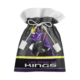 Подарочный 3D мешок с принтом Los Angeles Kings в Санкт-Петербурге, 100% полиэстер | Размер: 29*39 см | Тематика изображения на принте: los angeles kings | nhl | stanley cup | кубок стенли | кубок стэнли | лос анджелес кингз | лос анжелес короли | нхл | хоккей | хоккейный клуб