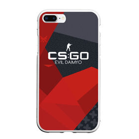 Чехол для iPhone 7Plus/8 Plus матовый с принтом cs:go - Evil Daimyo style (Злобный Дайме) в Санкт-Петербурге, Силикон | Область печати: задняя сторона чехла, без боковых панелей | Тематика изображения на принте: cs | csgo | daimyo | m4a4 | го.evil | дайме | злобный | кс