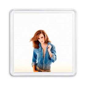 Магнит 55*55 с принтом Emma Watson в Санкт-Петербурге, Пластик | Размер: 65*65 мм; Размер печати: 55*55 мм | Тематика изображения на принте: знаменитости