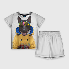 Детский костюм с шортами 3D с принтом Bulldogs friend 6 в Санкт-Петербурге,  |  | bulldog blogger | tecuaniventura | блоггер | бульдог | бульдог блоггер | животные | карамелька | собаки