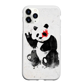Чехол для iPhone 11 Pro матовый с принтом Рок-панда в Санкт-Петербурге, Силикон |  | Тематика изображения на принте: rock | коза | метал | панда | рок