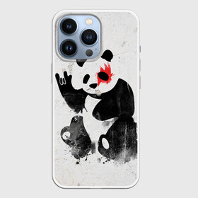 Чехол для iPhone 13 Pro с принтом Рок панда в Санкт-Петербурге,  |  | Тематика изображения на принте: rock | коза | метал | панда | рок