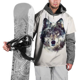 Накидка на куртку 3D с принтом Волк в Санкт-Петербурге, 100% полиэстер |  | животное | зверь | космос | природа волк | русь | славяне