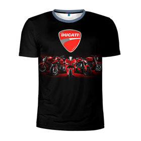Мужская футболка 3D спортивная с принтом Ducati 5 в Санкт-Петербурге, 100% полиэстер с улучшенными характеристиками | приталенный силуэт, круглая горловина, широкие плечи, сужается к линии бедра | ducati | moto | дукати | мото | мотоцикл | мотоциклы