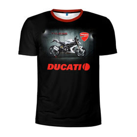 Мужская футболка 3D спортивная с принтом Ducati 4 в Санкт-Петербурге, 100% полиэстер с улучшенными характеристиками | приталенный силуэт, круглая горловина, широкие плечи, сужается к линии бедра | ducati | moto | дукати | мото | мотоцикл | мотоциклы