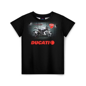 Детская футболка 3D с принтом Ducati 4 в Санкт-Петербурге, 100% гипоаллергенный полиэфир | прямой крой, круглый вырез горловины, длина до линии бедер, чуть спущенное плечо, ткань немного тянется | ducati | moto | дукати | мото | мотоцикл | мотоциклы