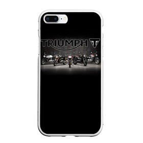 Чехол для iPhone 7Plus/8 Plus матовый с принтом Triumph 5 в Санкт-Петербурге, Силикон | Область печати: задняя сторона чехла, без боковых панелей | Тематика изображения на принте: moto | triumph | мотоцикл | мотоциклы | триумф
