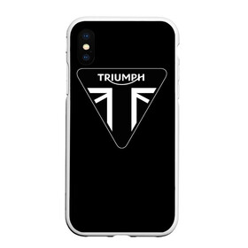 Чехол для iPhone XS Max матовый с принтом Triumph 4 в Санкт-Петербурге, Силикон | Область печати: задняя сторона чехла, без боковых панелей | moto | triumph | мотоцикл | мотоциклы | триумф