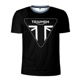 Мужская футболка 3D спортивная с принтом Triumph 4 в Санкт-Петербурге, 100% полиэстер с улучшенными характеристиками | приталенный силуэт, круглая горловина, широкие плечи, сужается к линии бедра | moto | triumph | мотоцикл | мотоциклы | триумф