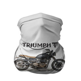 Бандана-труба 3D с принтом Triumph 2 в Санкт-Петербурге, 100% полиэстер, ткань с особыми свойствами — Activecool | плотность 150‒180 г/м2; хорошо тянется, но сохраняет форму | Тематика изображения на принте: moto | triumph | мотоцикл | мотоциклы | триумф