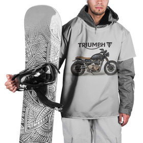 Накидка на куртку 3D с принтом Triumph 2 в Санкт-Петербурге, 100% полиэстер |  | moto | triumph | мотоцикл | мотоциклы | триумф