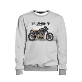 Детский свитшот 3D с принтом Triumph 2 в Санкт-Петербурге, 100% полиэстер | свободная посадка, прямой крой, мягкая тканевая резинка на рукавах и понизу свитшота | moto | triumph | мотоцикл | мотоциклы | триумф