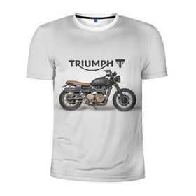 Мужская футболка 3D спортивная с принтом Triumph 2 в Санкт-Петербурге, 100% полиэстер с улучшенными характеристиками | приталенный силуэт, круглая горловина, широкие плечи, сужается к линии бедра | moto | triumph | мотоцикл | мотоциклы | триумф