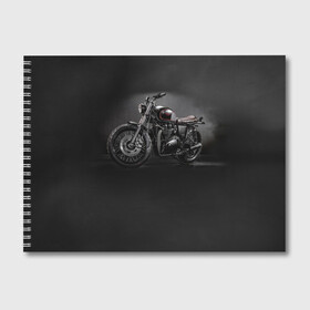 Альбом для рисования с принтом Triumph 1 в Санкт-Петербурге, 100% бумага
 | матовая бумага, плотность 200 мг. | Тематика изображения на принте: moto | triumph | мотоцикл | мотоциклы | триумф