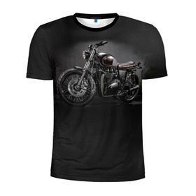 Мужская футболка 3D спортивная с принтом Triumph 1 в Санкт-Петербурге, 100% полиэстер с улучшенными характеристиками | приталенный силуэт, круглая горловина, широкие плечи, сужается к линии бедра | Тематика изображения на принте: moto | triumph | мотоцикл | мотоциклы | триумф