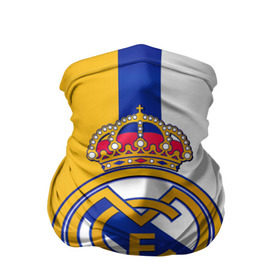 Бандана-труба 3D с принтом Real Madrid CF в Санкт-Петербурге, 100% полиэстер, ткань с особыми свойствами — Activecool | плотность 150‒180 г/м2; хорошо тянется, но сохраняет форму | Тематика изображения на принте: football | испания | клуб | мадрид | реал | фк | футбольный