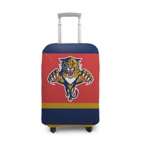 Чехол для чемодана 3D с принтом Florida Panthers в Санкт-Петербурге, 86% полиэфир, 14% спандекс | двустороннее нанесение принта, прорези для ручек и колес | florida panthers | hockey | nhl | нхл | хоккей