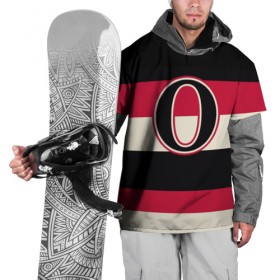 Накидка на куртку 3D с принтом Ottawa Senators O в Санкт-Петербурге, 100% полиэстер |  | hockey | nhl | ottawa senators | нхл | хоккей