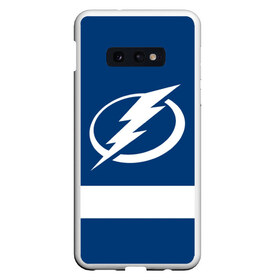 Чехол для Samsung S10E с принтом Tampa Bay Lightning в Санкт-Петербурге, Силикон | Область печати: задняя сторона чехла, без боковых панелей | Тематика изображения на принте: hockey | nhl | tampa bay lightning | нхл | хоккей