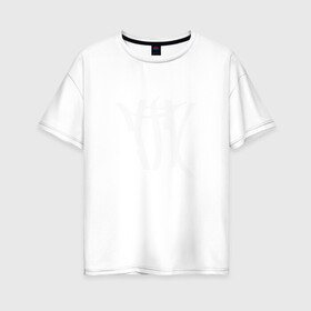 Женская футболка хлопок Oversize с принтом ТГК в Санкт-Петербурге, 100% хлопок | свободный крой, круглый ворот, спущенный рукав, длина до линии бедер
 | Тематика изображения на принте: триагрутрика