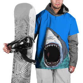 Накидка на куртку 3D с принтом shark в Санкт-Петербурге, 100% полиэстер |  | Тематика изображения на принте: fish | ocean | shark | water | акула | море | океан | рыба