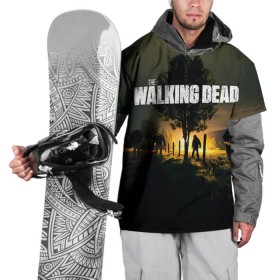 Накидка на куртку 3D с принтом Walking Dead в Санкт-Петербурге, 100% полиэстер |  | ходячие мертвецы