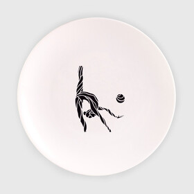 Тарелка 3D с принтом Гимнастка с мячом в Санкт-Петербурге, фарфор | диаметр - 210 мм
диаметр для нанесения принта - 120 мм | булавы | гимнастика | гимнастка | лента | мяч | обруч | художественная гимнастика