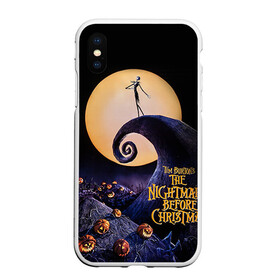 Чехол для iPhone XS Max матовый с принтом nightmare before christmas в Санкт-Петербурге, Силикон | Область печати: задняя сторона чехла, без боковых панелей | Тематика изображения на принте: helloween | бертон | бугимен | бугимэн | вампиры | джек скелингтон | доктор филькельштейн | корыто | крыто | кукла | повелитель тыкв | рождество | сhristmas | салли | тим | тим бертон | тыква | хеллоуин | шито