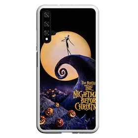 Чехол для Honor 20 с принтом nightmare before christmas в Санкт-Петербурге, Силикон | Область печати: задняя сторона чехла, без боковых панелей | helloween | бертон | бугимен | бугимэн | вампиры | джек скелингтон | доктор филькельштейн | корыто | крыто | кукла | повелитель тыкв | рождество | сhristmas | салли | тим | тим бертон | тыква | хеллоуин | шито