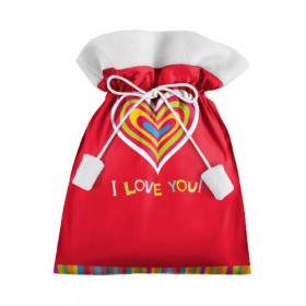 Подарочный 3D мешок с принтом Милое сердечко в Санкт-Петербурге, 100% полиэстер | Размер: 29*39 см | любовь | поцелуй | святой валентин | сердце | счастье | я люблю тебя