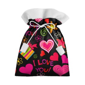Подарочный 3D мешок с принтом Праздник любви в Санкт-Петербурге, 100% полиэстер | Размер: 29*39 см | любовь | поцелуй | праздник | святой валентин | сердце | счастье | я люблю тебя