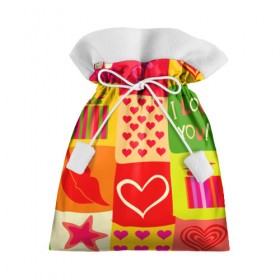 Подарочный 3D мешок с принтом Праздник любви 2 в Санкт-Петербурге, 100% полиэстер | Размер: 29*39 см | губы | любовь | подарок | поцелуй | праздник | святой валентин | сердце | счастье | я люблю тебя