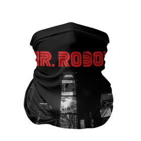 Бандана-труба 3D с принтом Мистер Робот в Санкт-Петербурге, 100% полиэстер, ткань с особыми свойствами — Activecool | плотность 150‒180 г/м2; хорошо тянется, но сохраняет форму | Тематика изображения на принте: fsociety | mr robot | анонимус | мистер робот