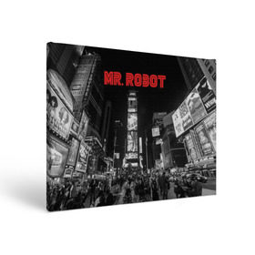 Холст прямоугольный с принтом Мистер Робот в Санкт-Петербурге, 100% ПВХ |  | Тематика изображения на принте: fsociety | mr robot | анонимус | мистер робот