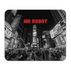 Коврик прямоугольный с принтом Мистер Робот в Санкт-Петербурге, натуральный каучук | размер 230 х 185 мм; запечатка лицевой стороны | fsociety | mr robot | анонимус | мистер робот