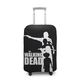 Чехол для чемодана 3D с принтом The Walking Dead в Санкт-Петербурге, 86% полиэфир, 14% спандекс | двустороннее нанесение принта, прорези для ручек и колес | the walking dead | америка | апокалипсис | глен | дерил | зомби | карл | кровь | рик | сша | ходячие мертвецы