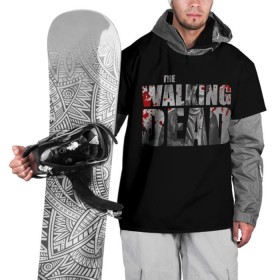 Накидка на куртку 3D с принтом The Walking Dead в Санкт-Петербурге, 100% полиэстер |  | the walking dead | америка | апокалипсис | глен | дерил | зомби | карл | кровь | рик | сша | ходячие мертвецы