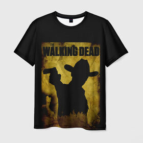 Мужская футболка 3D с принтом The Walking Dead в Санкт-Петербурге, 100% полиэфир | прямой крой, круглый вырез горловины, длина до линии бедер | Тематика изображения на принте: 