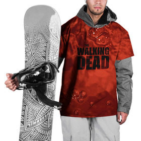Накидка на куртку 3D с принтом The Walking Dead в Санкт-Петербурге, 100% полиэстер |  | the walking dead | америка | апокалипсис | глен | дерил | зомби | карл | кровь | рик | сша | ходячие мертвецы