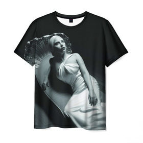 Мужская футболка 3D с принтом Lady Gaga в Санкт-Петербурге, 100% полиэфир | прямой крой, круглый вырез горловины, длина до линии бедер | american horror story | американская история ужасов