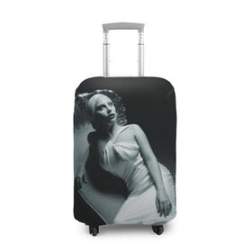 Чехол для чемодана 3D с принтом Lady Gaga в Санкт-Петербурге, 86% полиэфир, 14% спандекс | двустороннее нанесение принта, прорези для ручек и колес | american horror story | американская история ужасов