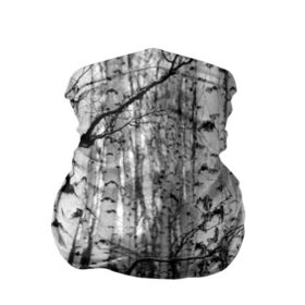 Бандана-труба 3D с принтом Березовая роща в Санкт-Петербурге, 100% полиэстер, ткань с особыми свойствами — Activecool | плотность 150‒180 г/м2; хорошо тянется, но сохраняет форму | birch | birch grove | black   white | forest | photo | trees | березовая | березы | деревья | лес | роща | фото | черно   белое