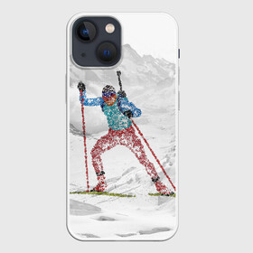 Чехол для iPhone 13 mini с принтом Спортсмен биатлонист в Санкт-Петербурге,  |  | biathlon | биатлон | гонка | зимний спорт | кубок мира | олимпиада | спорт | спринт | чемпионат | чемпионат мира | эстафета