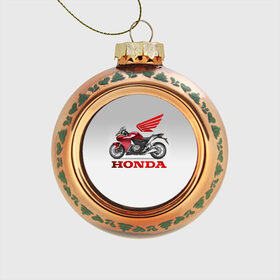 Стеклянный ёлочный шар с принтом Honda 2 в Санкт-Петербурге, Стекло | Диаметр: 80 мм | Тематика изображения на принте: honda | moto | мото | мотоцикл | мотоциклы | хонда