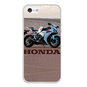 Чехол для iPhone 5/5S матовый с принтом Honda 1 в Санкт-Петербурге, Силикон | Область печати: задняя сторона чехла, без боковых панелей | honda | moto | мото | мотоцикл | мотоциклы | хонда