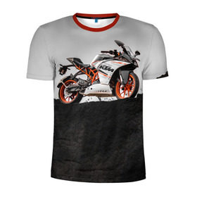 Мужская футболка 3D спортивная с принтом KTM 5 в Санкт-Петербурге, 100% полиэстер с улучшенными характеристиками | приталенный силуэт, круглая горловина, широкие плечи, сужается к линии бедра | ktm | moto | катээм | ктм | мото | мотоцикл | мотоциклы